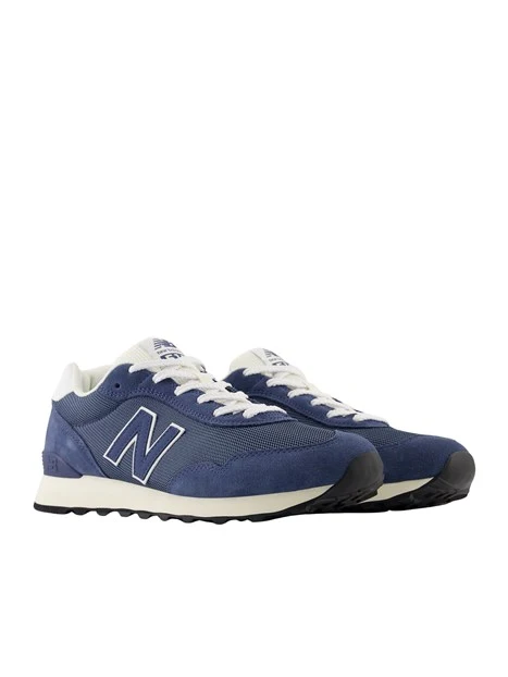SNEAKERS BASSE CON INSERTI IN CAMOSCIO UOMO BLU