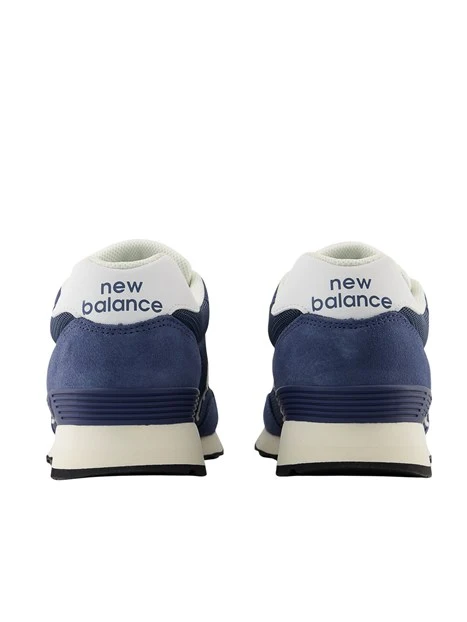 SNEAKERS BASSE CON INSERTI IN CAMOSCIO UOMO BLU