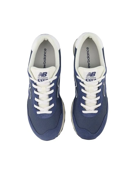 SNEAKERS BASSE CON INSERTI IN CAMOSCIO UOMO BLU