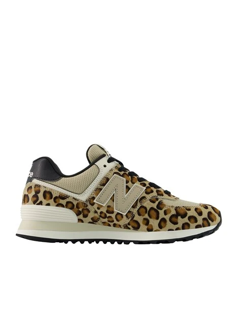 SNEAKERS BASSE CON FANTASIA LEOPARDATA DONNA BEIGE