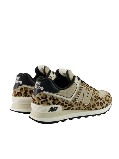 SNEAKERS BASSE CON FANTASIA LEOPARDATA DONNA BEIGE