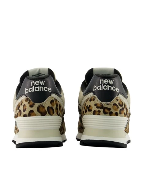 SNEAKERS BASSE CON FANTASIA LEOPARDATA DONNA BEIGE