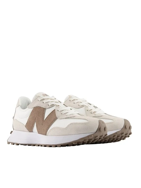 SNEAKERS BASSE CON INSERTI IN CAMOSCIO DONNA AVORIO