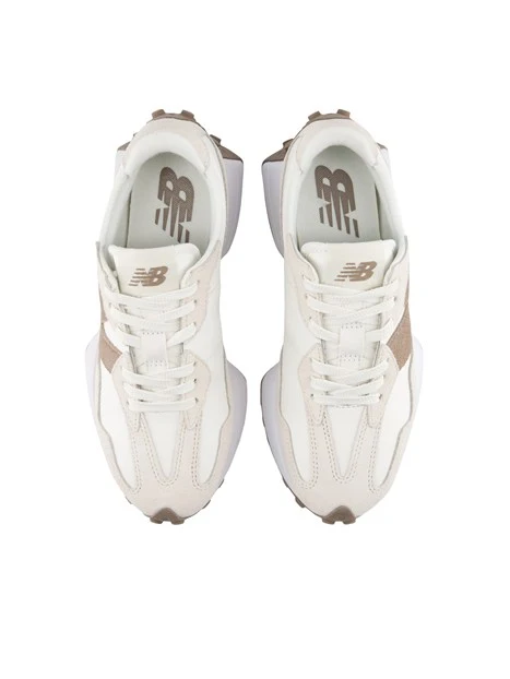 SNEAKERS BASSE CON INSERTI IN CAMOSCIO DONNA AVORIO