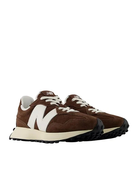 SNEAKERS BASSE IN CAMOSCIO CON DETTAGLI A CONTRASTO DONNA MARRONE