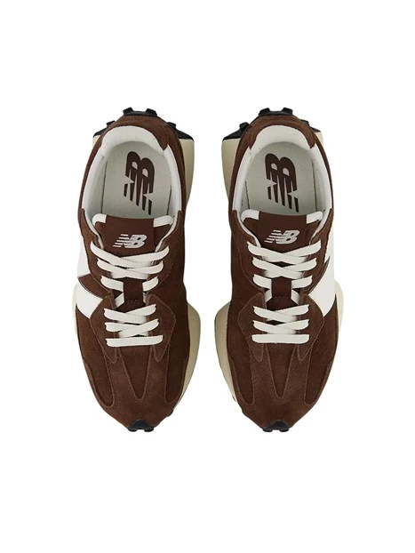 SNEAKERS BASSE IN CAMOSCIO CON DETTAGLI A CONTRASTO DONNA MARRONE