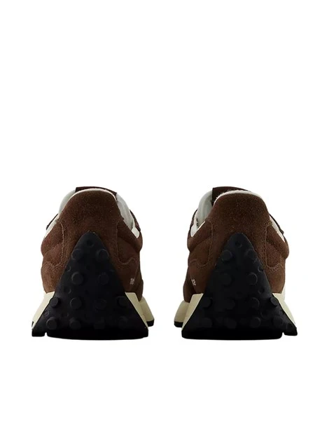 SNEAKERS BASSE IN CAMOSCIO CON DETTAGLI A CONTRASTO DONNA MARRONE