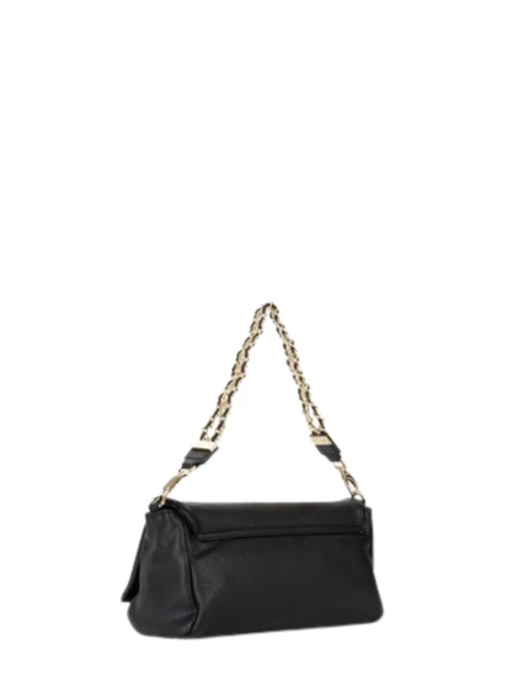 BORSA A SPALLA CON TRACOLLA A CATENA DONNA NERO