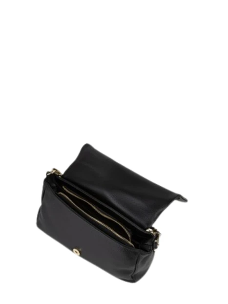 BORSA A SPALLA CON TRACOLLA A CATENA DONNA NERO