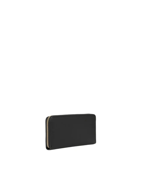 PORTAFOGLIO CON CHIUSURA A ZIP DONNA NERO