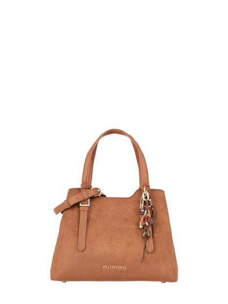 BORSA SHOPPING CON CIONDOLO DONNA CUOIO