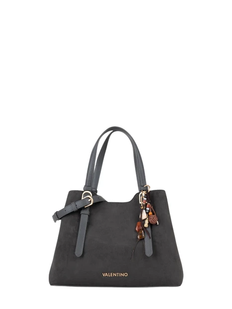 BORSA SHOPPING CON CIONDOLO DONNA ANTRACITE