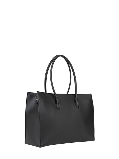 BORSA SHOPPING LOGO INCISO DONNA NERO