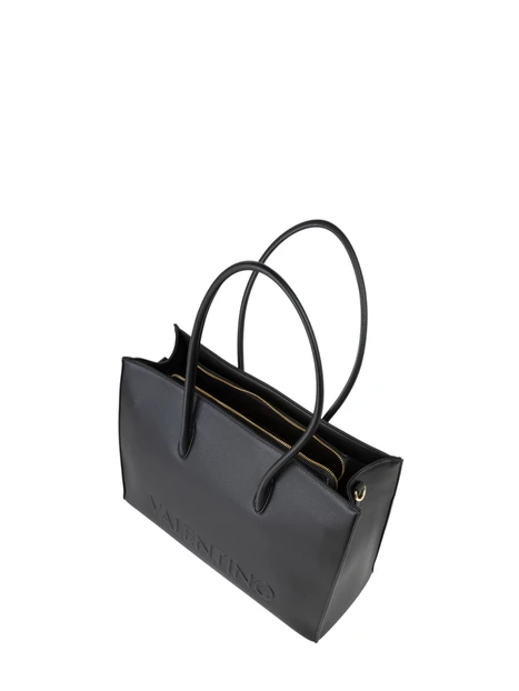 BORSA SHOPPING LOGO INCISO DONNA NERO