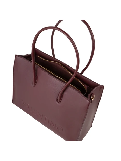 BORSA A TRACOLLA CON DOPPIO MANICO DONNA BORDEAUX