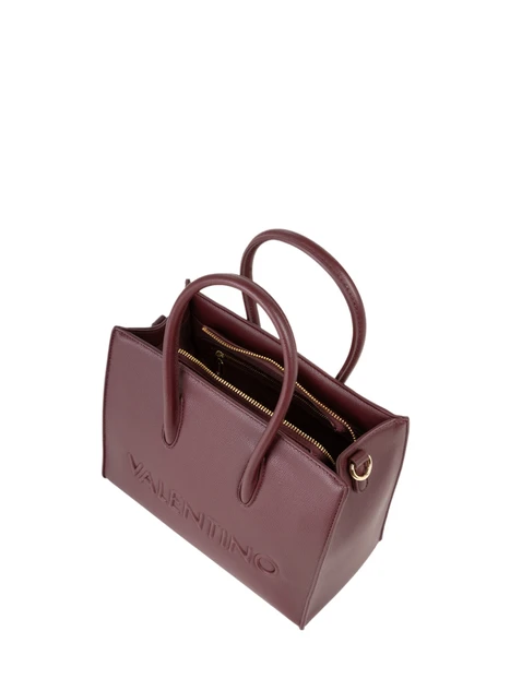 BORSA SHOPPING VBSA9U04 LOGO INCISO DONNA BORDEAUX