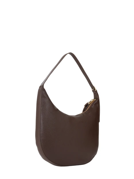 BORSA A SPALLA VBSADF07 A MEZZALUNA DONNA MARRONE