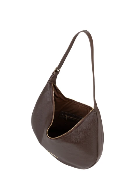 BORSA A SPALLA VBSADF07 A MEZZALUNA DONNA MARRONE