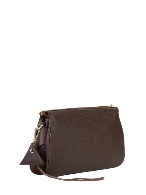 BORSA A TRACOLLA VBSADF42 CON LOGO DONNA MARRONE