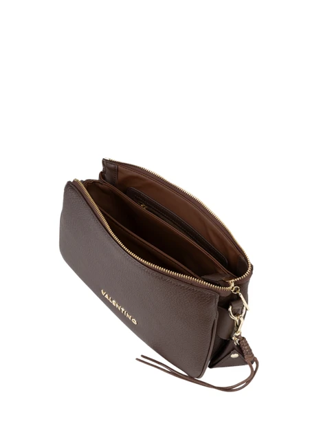 BORSA A TRACOLLA VBSADF42 CON LOGO DONNA MARRONE