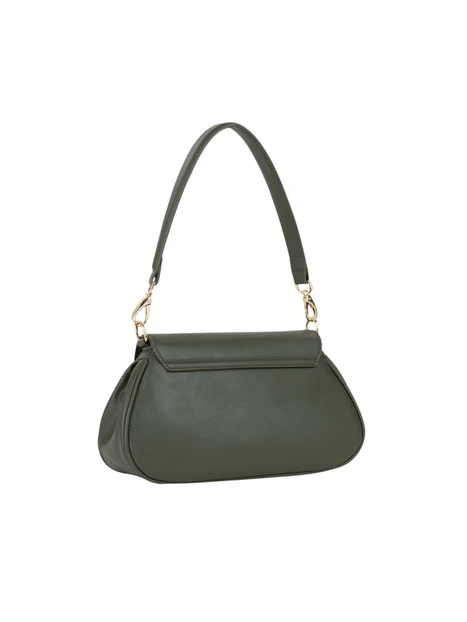 BORSA A TRACOLLA CON DETTAGLIO CIRCOLARE DONNA VERDE