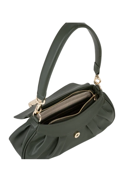 BORSA A TRACOLLA CON DETTAGLIO CIRCOLARE DONNA VERDE