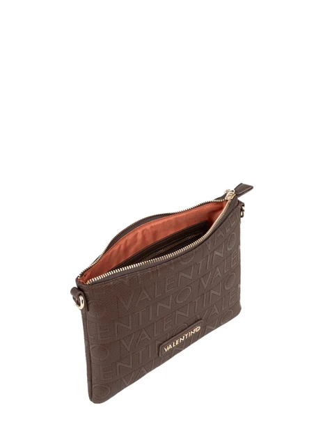 POCHETTE LOGO ALL-OVER DONNA MARRONE