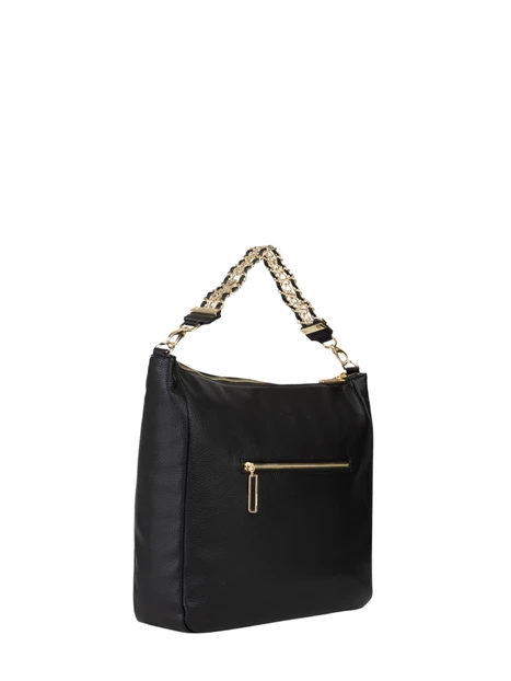 BORSA A SPALLA VBSACG07 A SACCA CON CATENA DONNA NERO