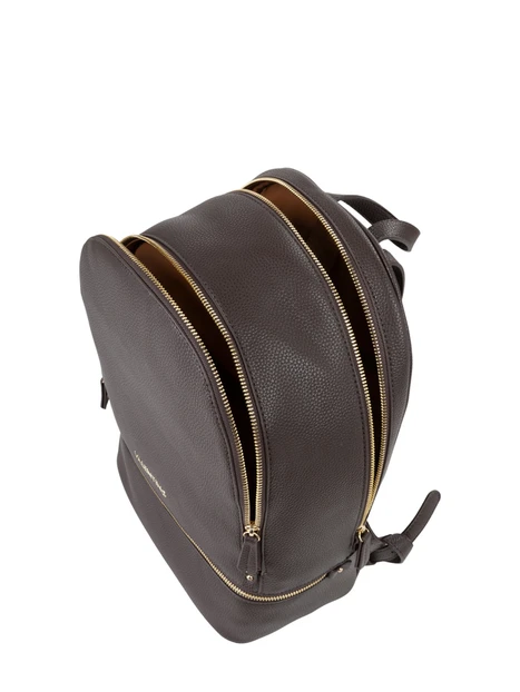 ZAINO CON DOPPIA ZIP DONNA MARRONE