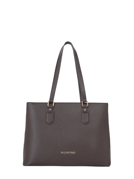 BORSA SHOPPING DOPPI MANICI DONNA MARRONE