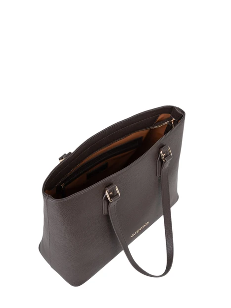 BORSA SHOPPING DOPPI MANICI DONNA MARRONE