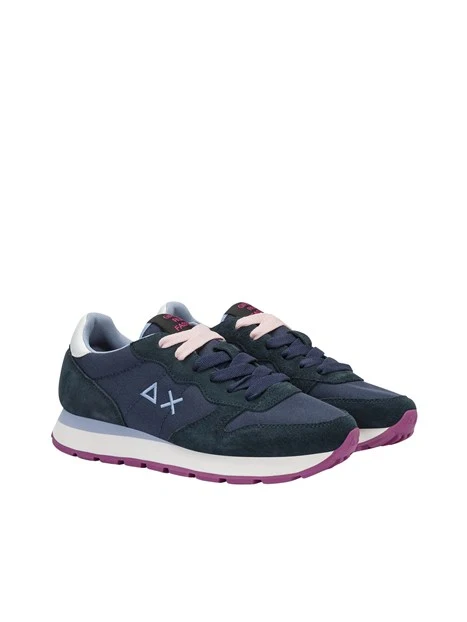 SNEAKERS BASSE Z46201 CON LACCI DONNA BLU