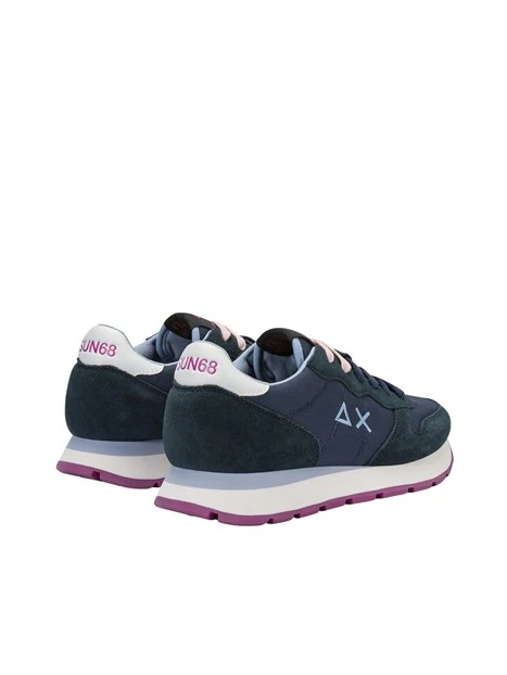 SNEAKERS BASSE Z46201 CON LACCI DONNA BLU
