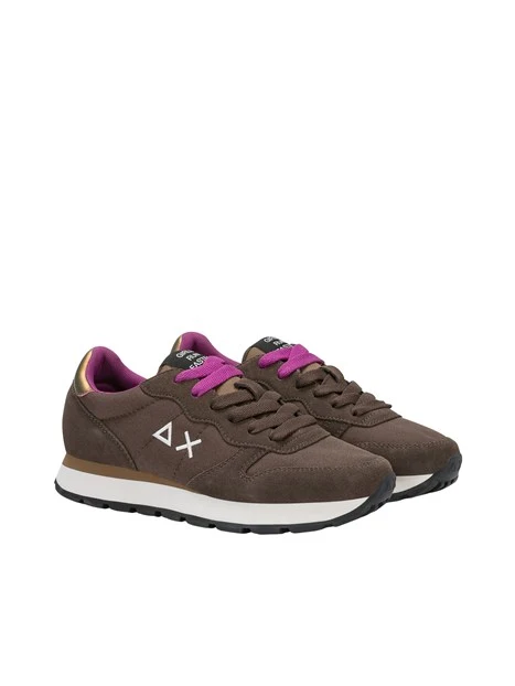 SNEAKERS BASSE Z46201 CON LACCI DONNA MARRONE
