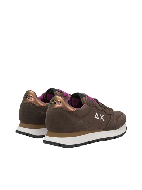 SNEAKERS BASSE Z46201 CON LACCI DONNA MARRONE