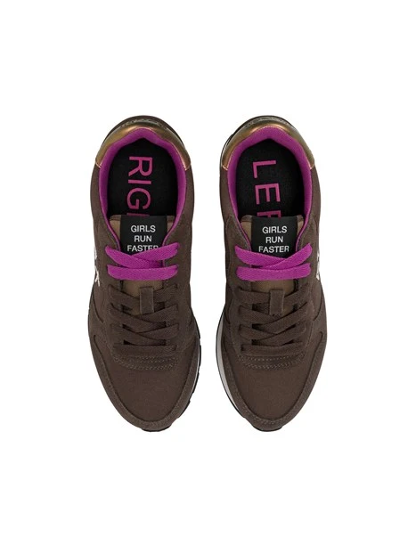 SNEAKERS BASSE Z46201 CON LACCI DONNA MARRONE