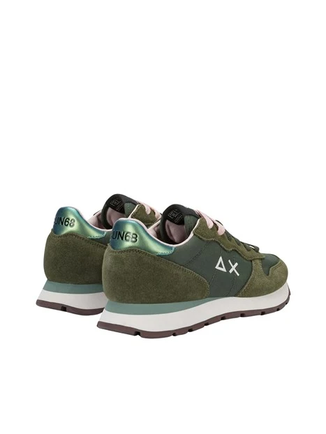 SNEAKERS BASSE Z46201 CON LACCI DONNA VERDE