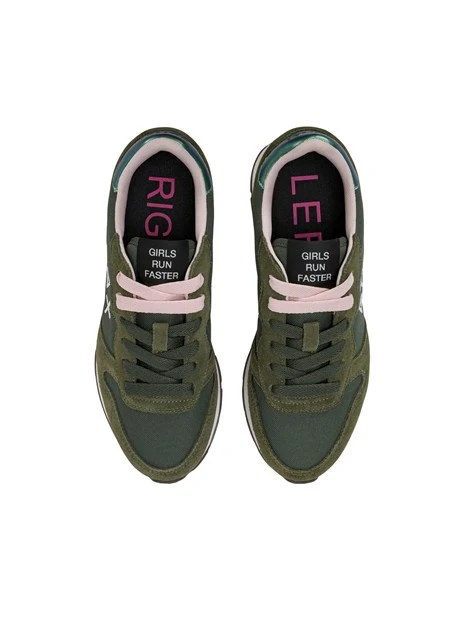 SNEAKERS BASSE Z46201 CON LACCI DONNA VERDE