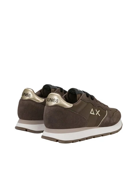 SNEAKERS BASSE Z46202 CON LACCI DONNA MARRONE