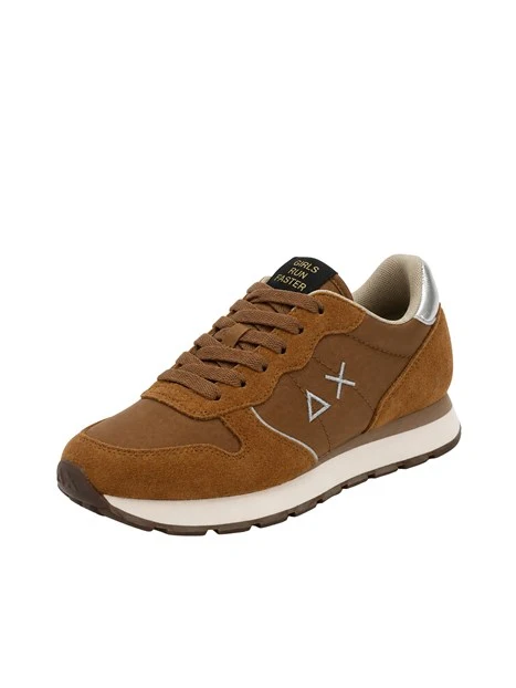 SNEAKERS BASSE Z46202 CON LACCI EFFETTO SUEDE DONNA MARRONE