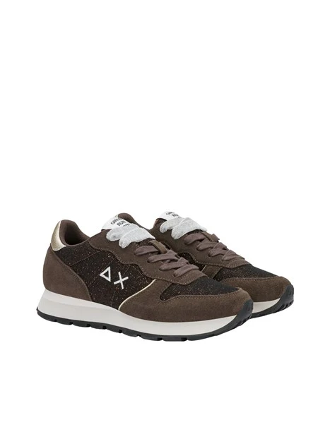 SNEAKERS BASSE Z46204 GLITTERATE DONNA MARRONE