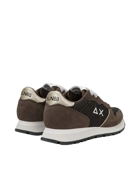 SNEAKERS BASSE Z46204 GLITTERATE DONNA MARRONE