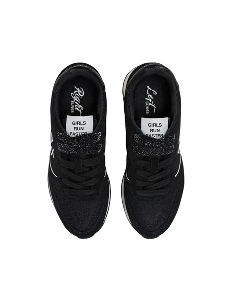 SNEAKERS BASSE Z46204 GLITTERATE DONNA NERO