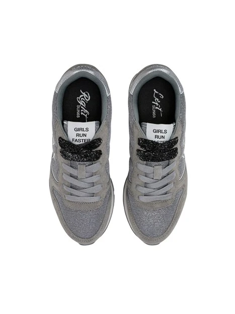 SNEAKERS BASSE Z46204 GLITTERATE DONNA GRIGIO