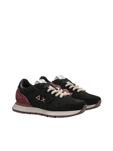 SNEAKERS BASSE Z46208 ANIMALIER DONNA NERO