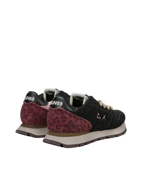 SNEAKERS BASSE Z46208 ANIMALIER DONNA NERO