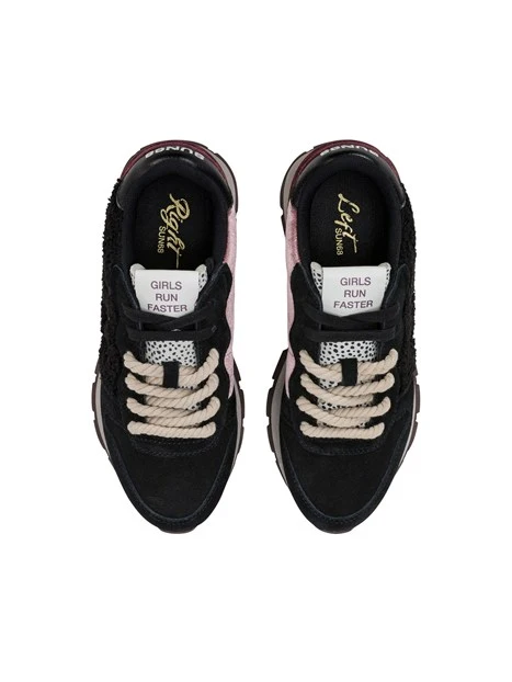SNEAKERS BASSE Z46208 ANIMALIER DONNA NERO