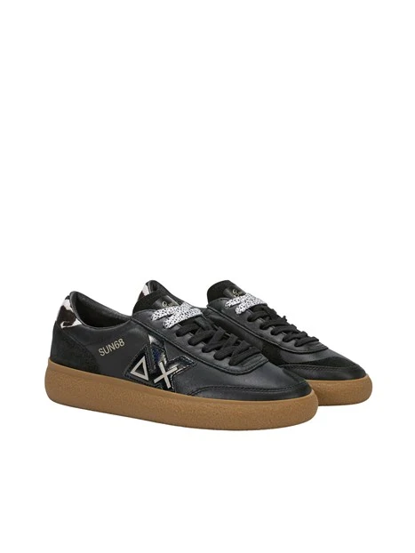 SNEAKERS BASSE Z46259 ANIMALIER DONNA NERO