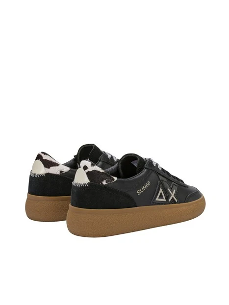 SNEAKERS BASSE Z46259 ANIMALIER DONNA NERO