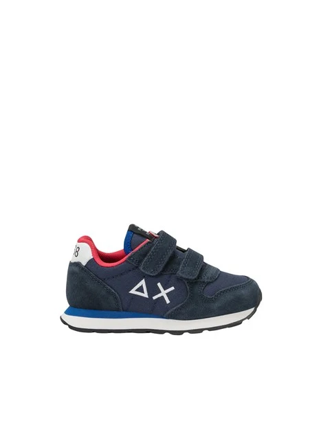 SNEAKERS BASSE CON DOPPIO STRAPPO BAMBINO BLU